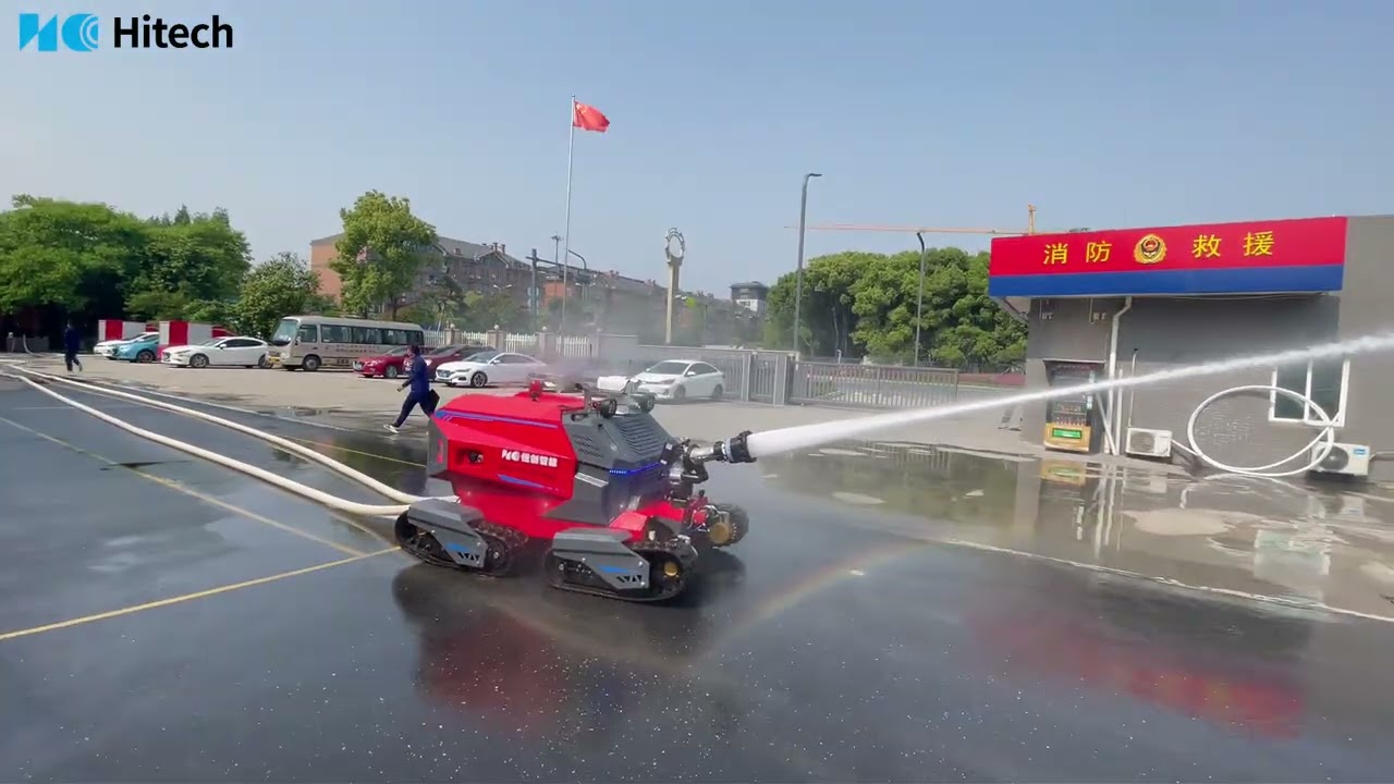 4WD Breaks Through Fire! #firefightingrobot