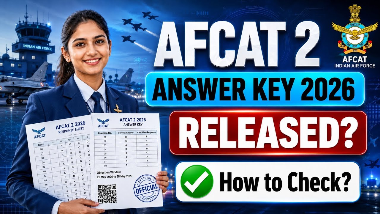 afcat 2 answer key 2026 | afcat 2 response sheet 2026