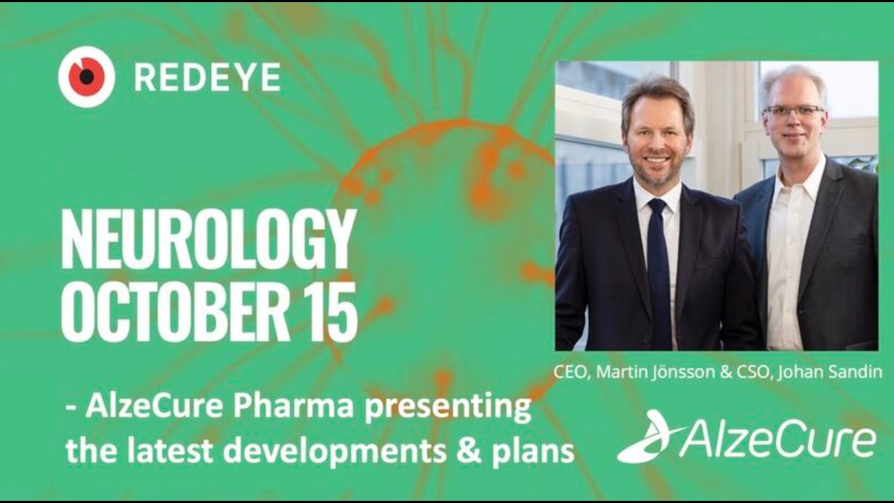 CEO Martin Jönsson presents at Redeye Theme Event Neurology October 15, 2025