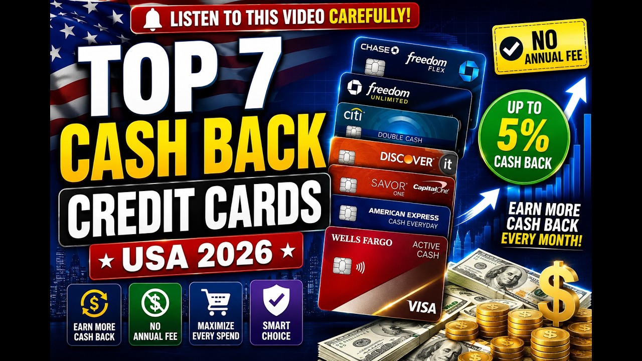 Best Cash Back Credit Cards in the USA 2026 | Top 7 Cash Back Credit Cards Ranked