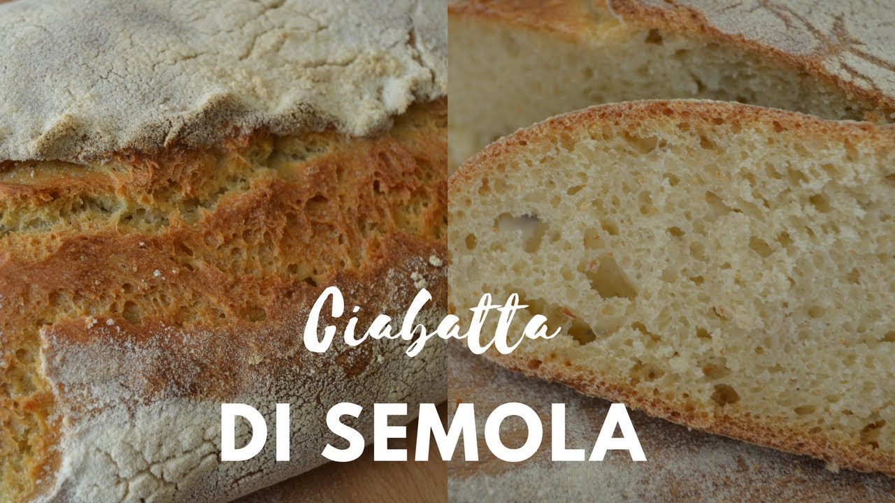 CIABATTA di SEMOLA con LIEVITO MADRE