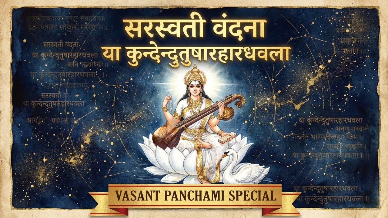 वसंत पंचमी Special: माँ सरस्वती की दिव्य वंदना | विद्यार्थियों के लिए अनिवार्य
