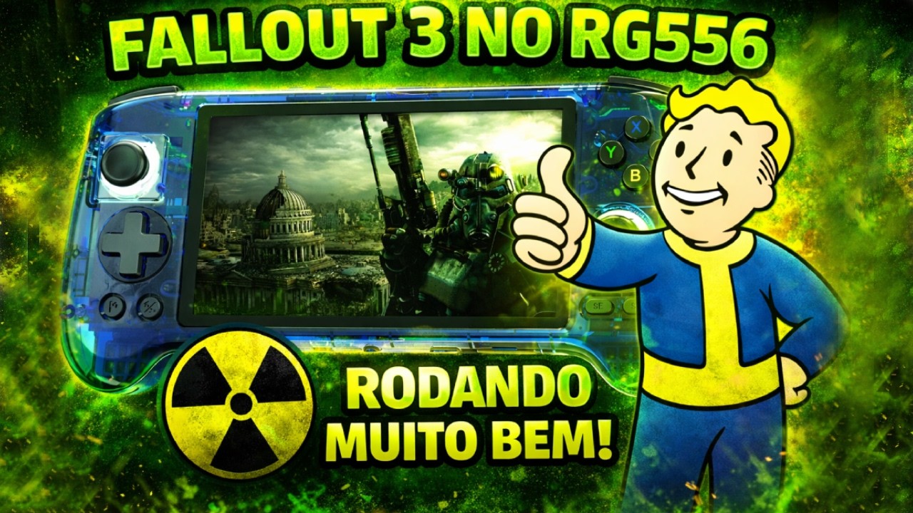 ☢️RG556 rodando Fallout 3 melhor do que eu esperava