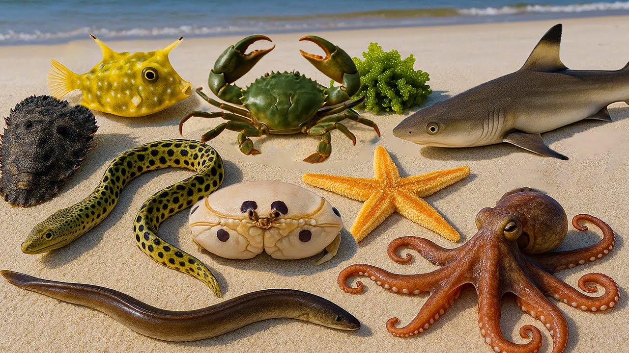 🌊 Поиски пищи в океане | Приключение с 🦈 акулами, 🐙 гигантскими осьминогами, 🦐 раками-богомолами,...