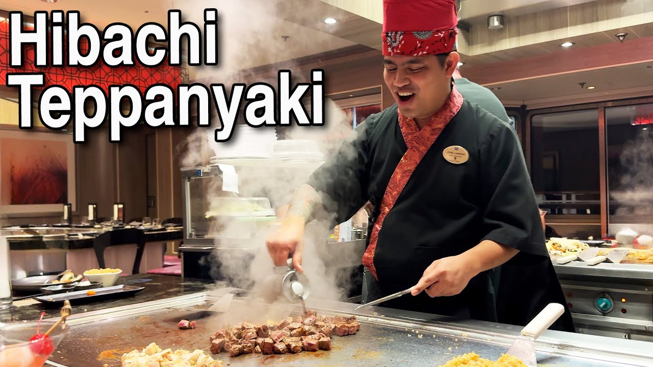 Teppanyaki Hibachi Grill Dinner on a Cruise Ship