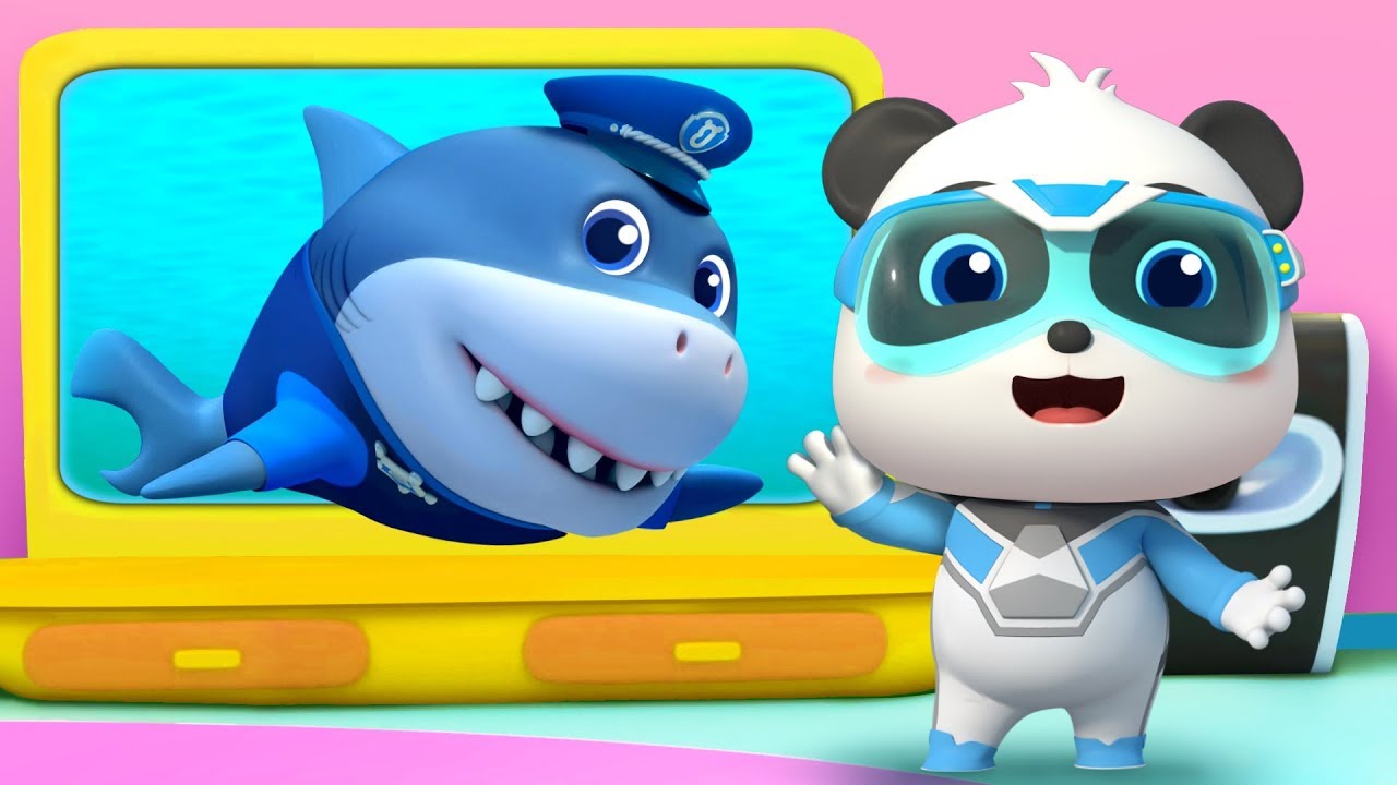 Polisi Hiu & Tim Penyelamat Super | Kumpulan Film Panda | BabyBus Bahasa Indonesia