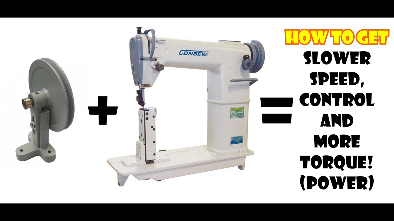 Speed reducer install for industrial sewing machine