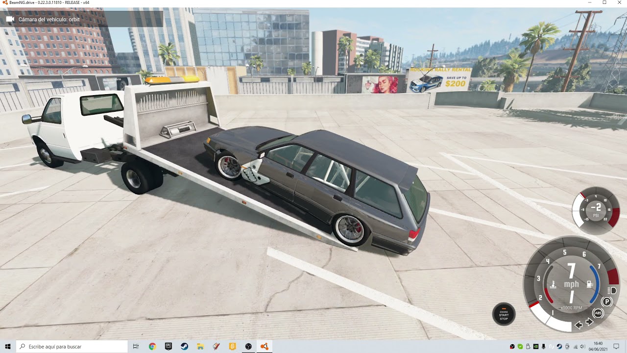 Cargando coches con la grúa BeamNG.Drive