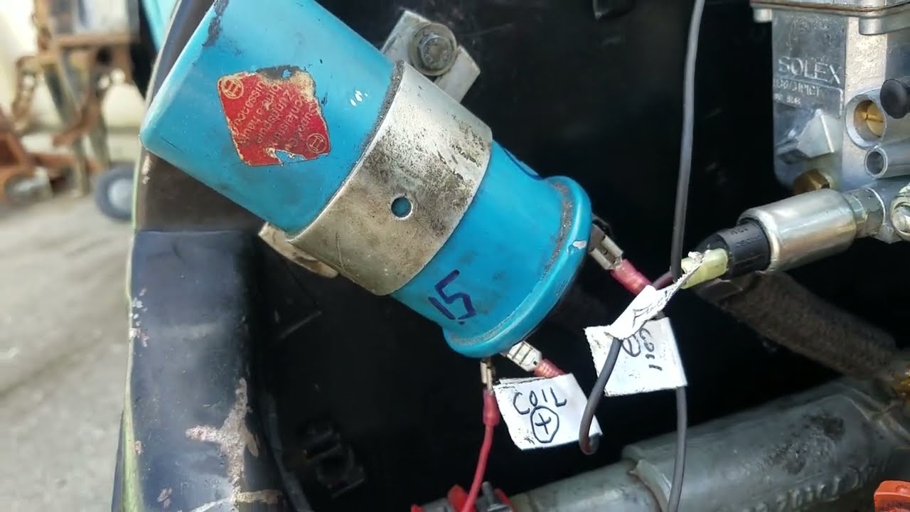 VW engine stripping 19 Labeling wires that go to the coil