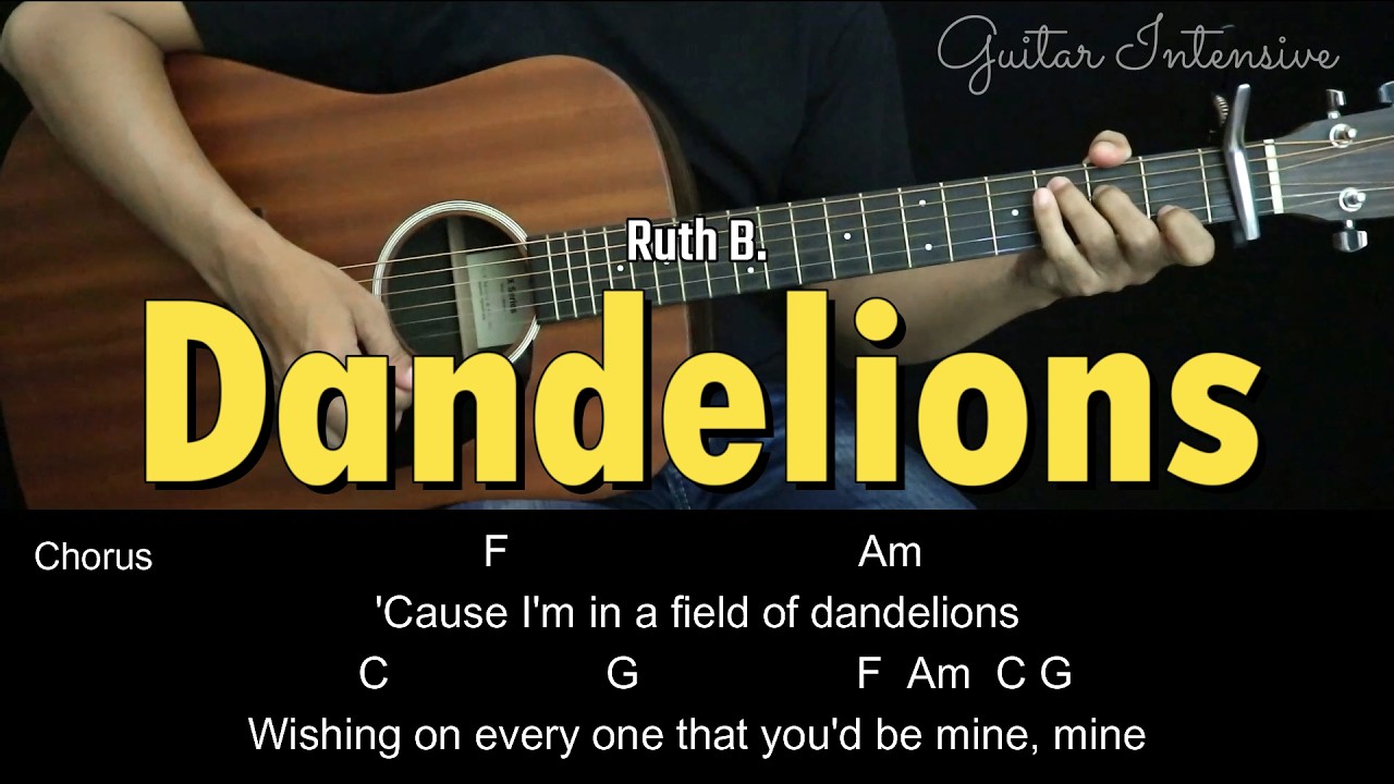 Dandelions - Ruth B. | EASY Guitar Tutorial with Chords / Lyrics