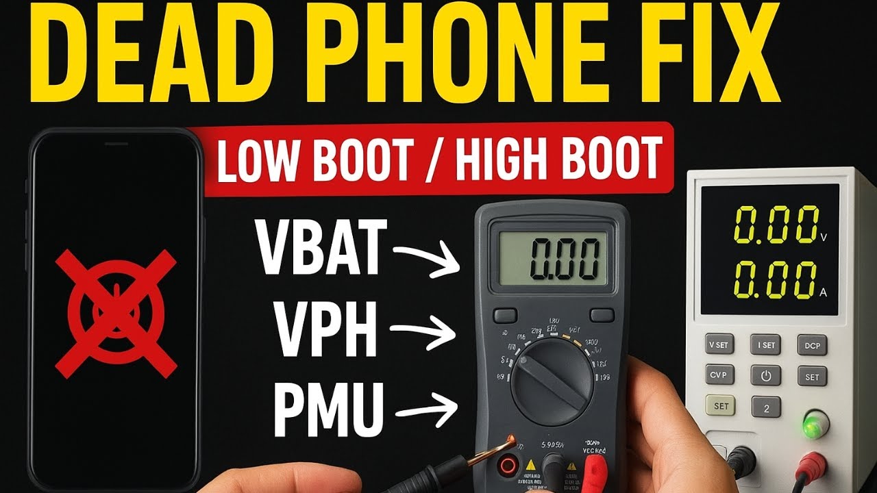 How to Fix Dead Phone | PMU, LDO, VBAT, VPH Lines, Low Boot & High Boot