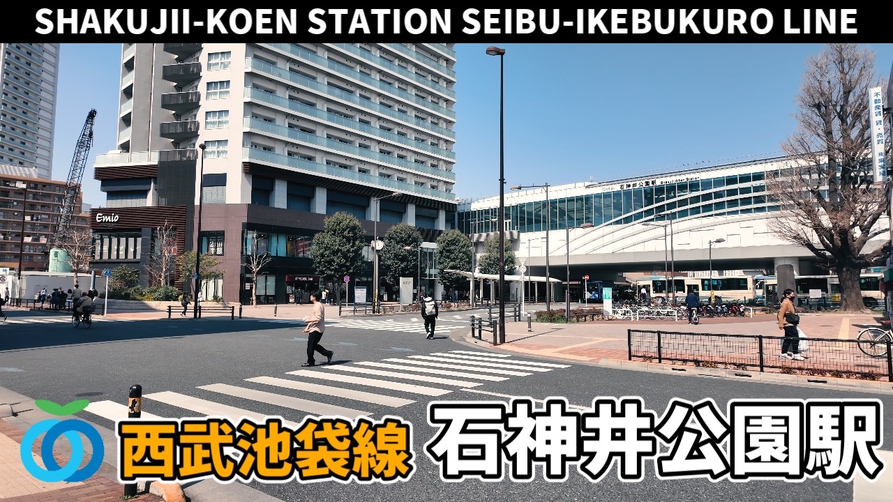 西武池袋線 石神井公園駅周辺の風景3周目【4K60FPS】2025年3月23日 SHAKUJII-KOEN STATION SEIBU-IKEBUKURO LINE