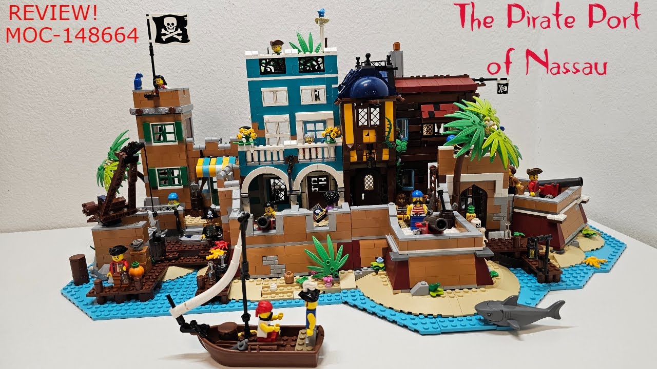 Review!The Pirate Port of Nassau!LEGO Amazing  Alternate Build