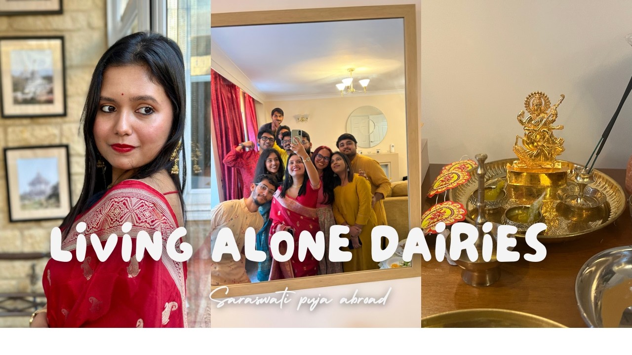 Celebrating Saraswati Puja Away From Home | Living Alone Diaries