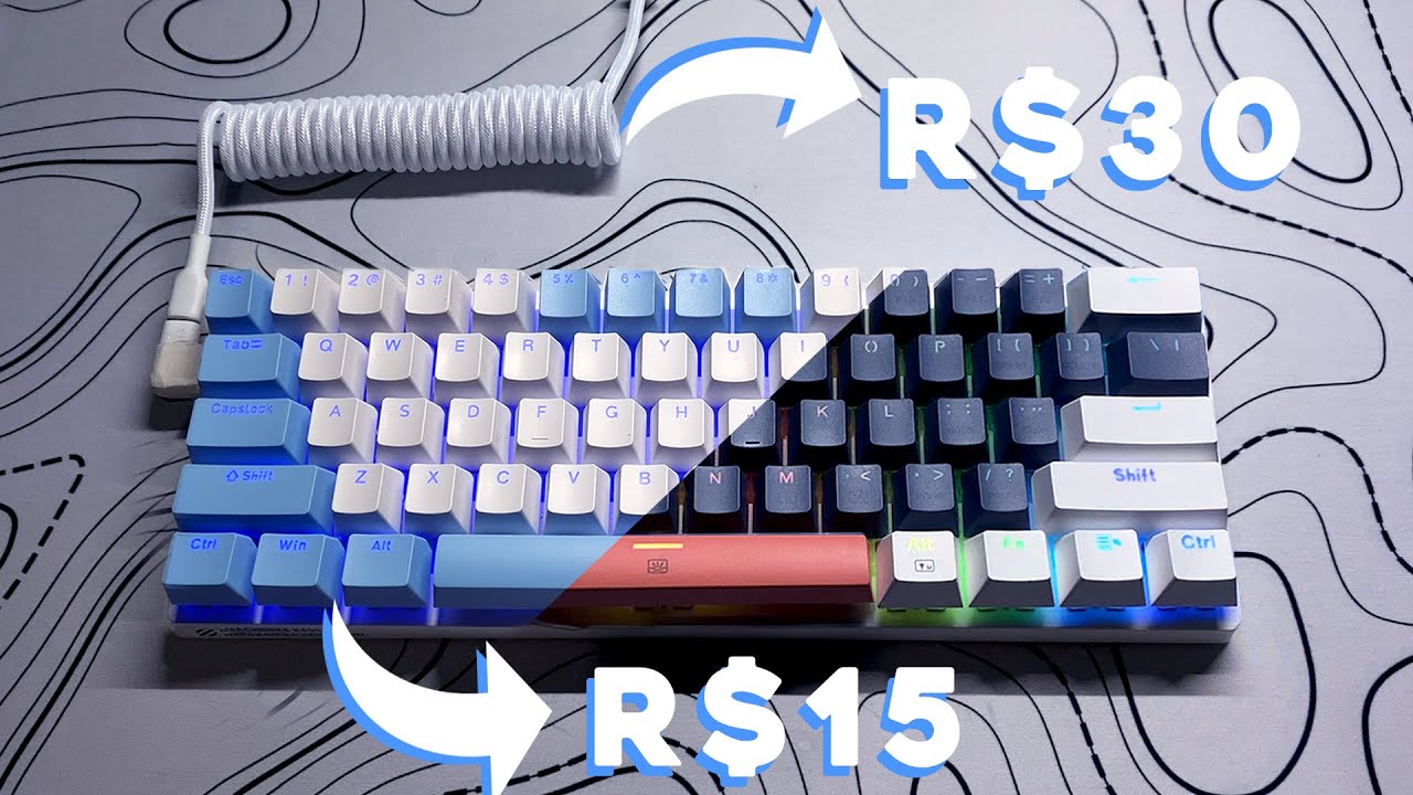 PERSONALIZADO MEU TECLADO DE R$95 | MACHENIKE K500