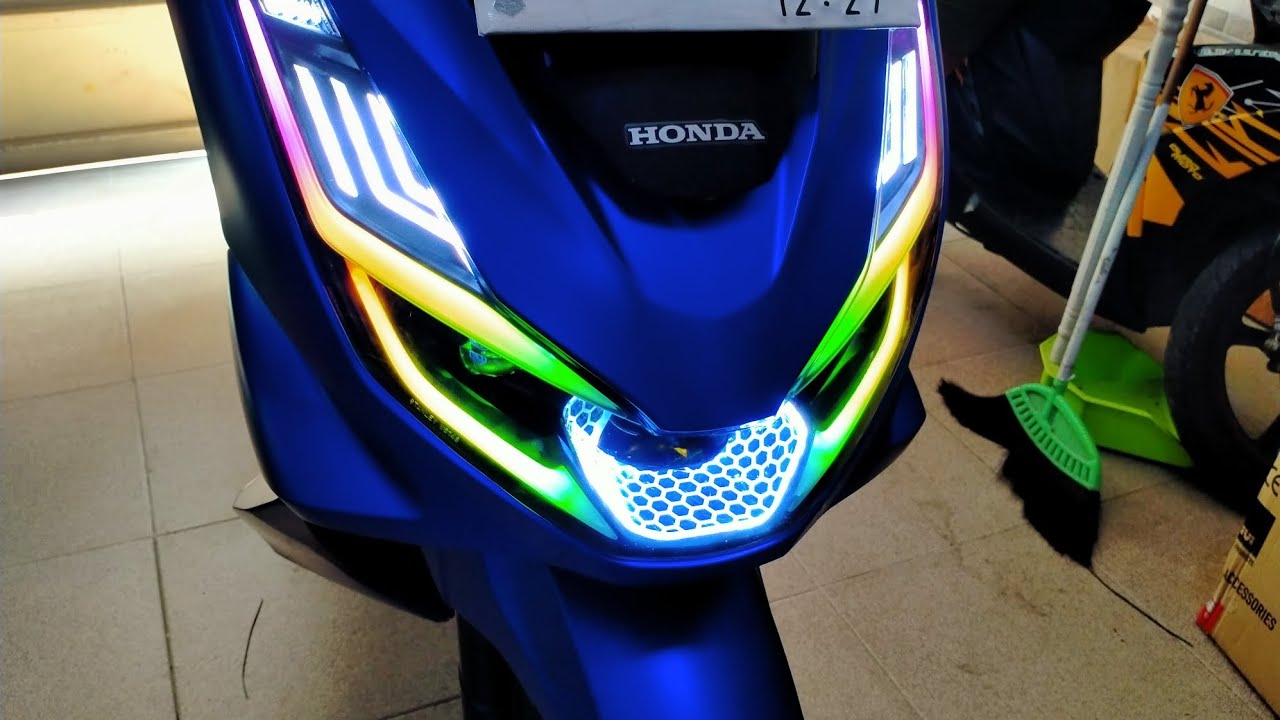 Headlamp Honda PCX 160 + Stoplamp Custom FULL Spek Sulthan Laskar Sinar Bangkalan Madura