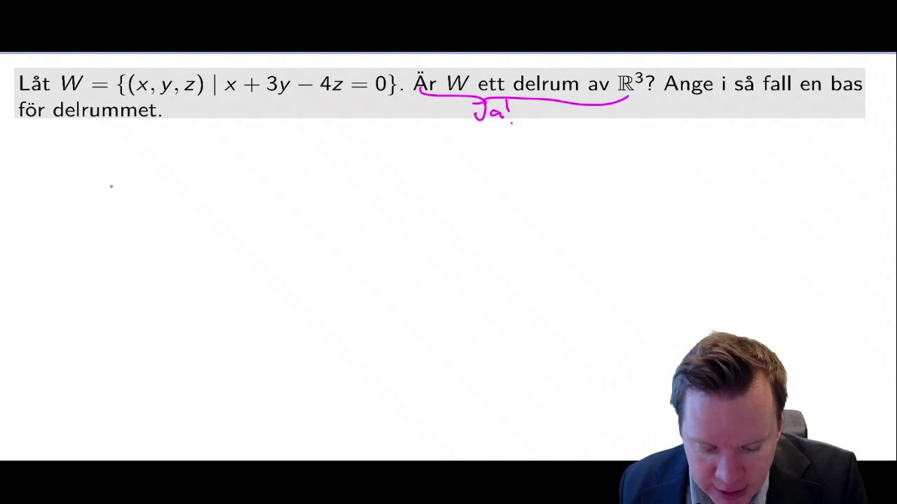 [Linalg:8] Linjära avbildningar och dimensionssatsen (Linjär algebra, föreläsning 8)