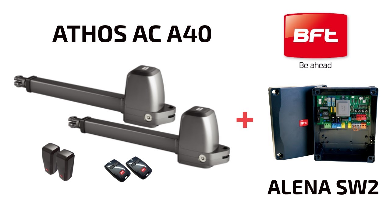 BFT ATHOS AC A40 + блок управления ALENA SW2 программирование концевых положений двигателя