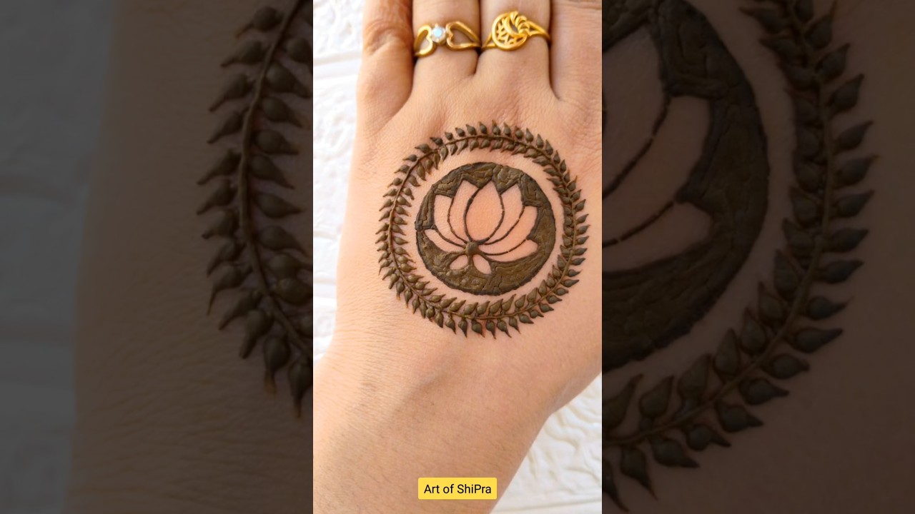 #Lotus Mehndi Design || Simple Mehndi Design #Shorts #Art of ShiPra