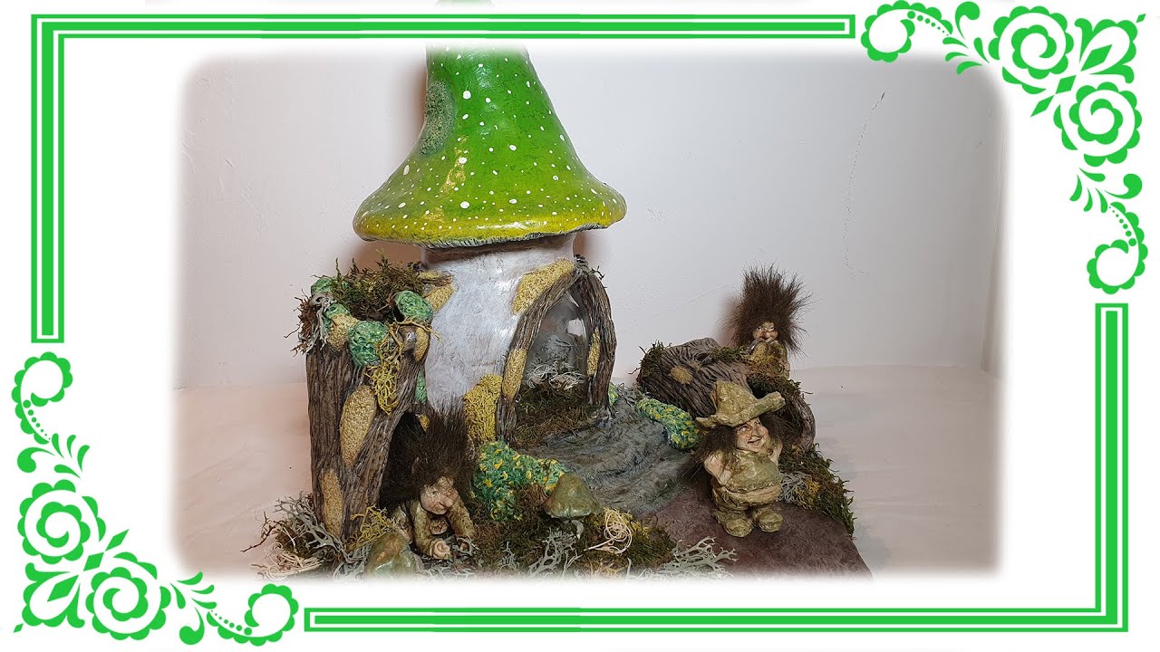 Trollhaus / Feenhaus modellieren mit Modelliermasse