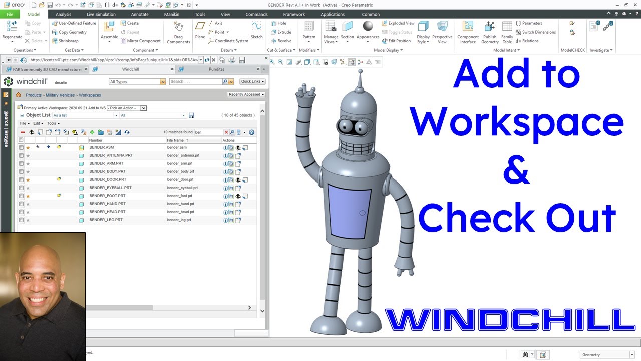 PTC Windchill — добавьте в рабочее пространство и проверьте | Основы управления данными САПР