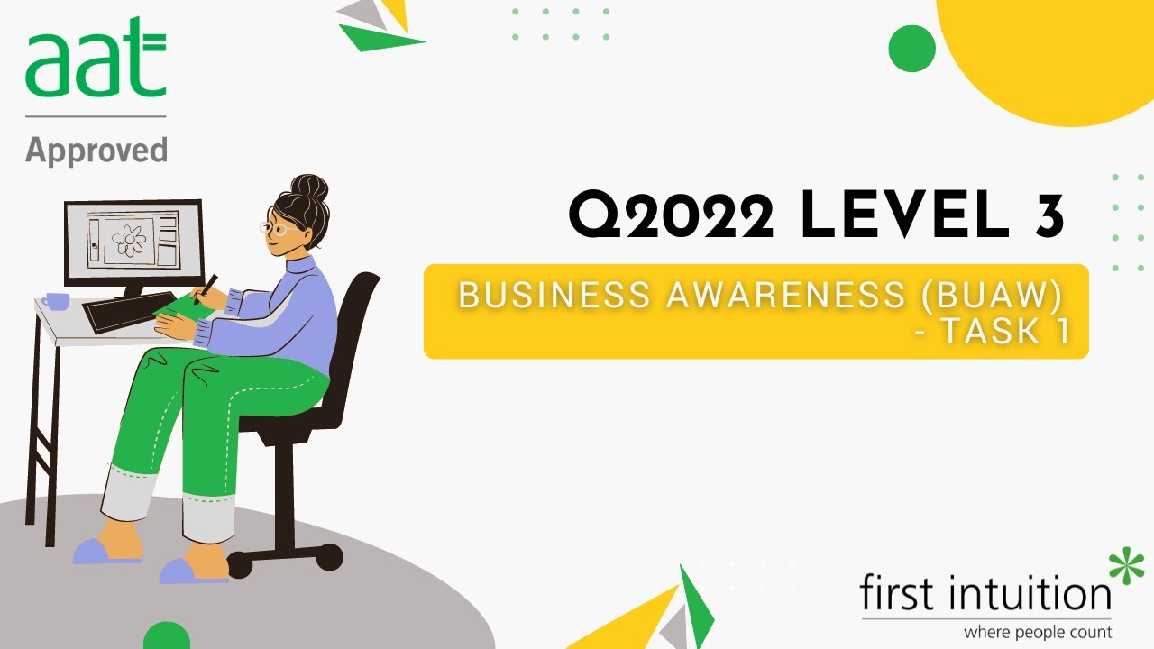 AAT Q2022 Level 3 Business Awareness (BUAW) Revision - Task 1 - First Intuition