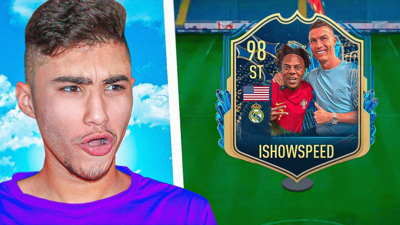 خليت اليوتيوبر سبيد يلعب جنب رونالدو في فريق واحد 🔥 !!