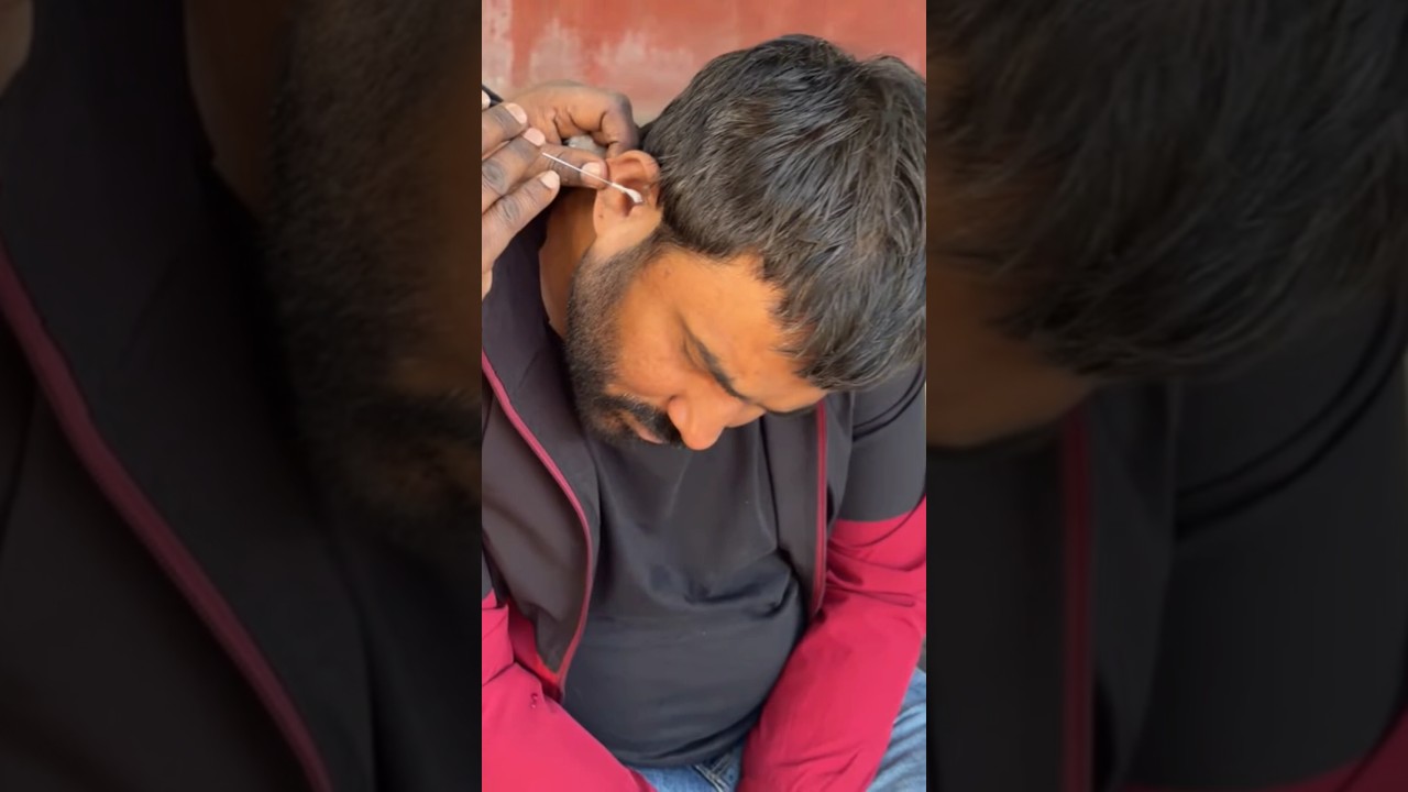 Crazy Ear Wax Removal in India | Street Ear Cleaning ASMR 😱