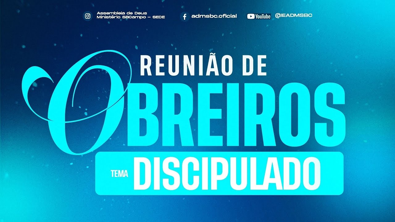 REUNIÃO DE OBREIROS - 09/01/2026