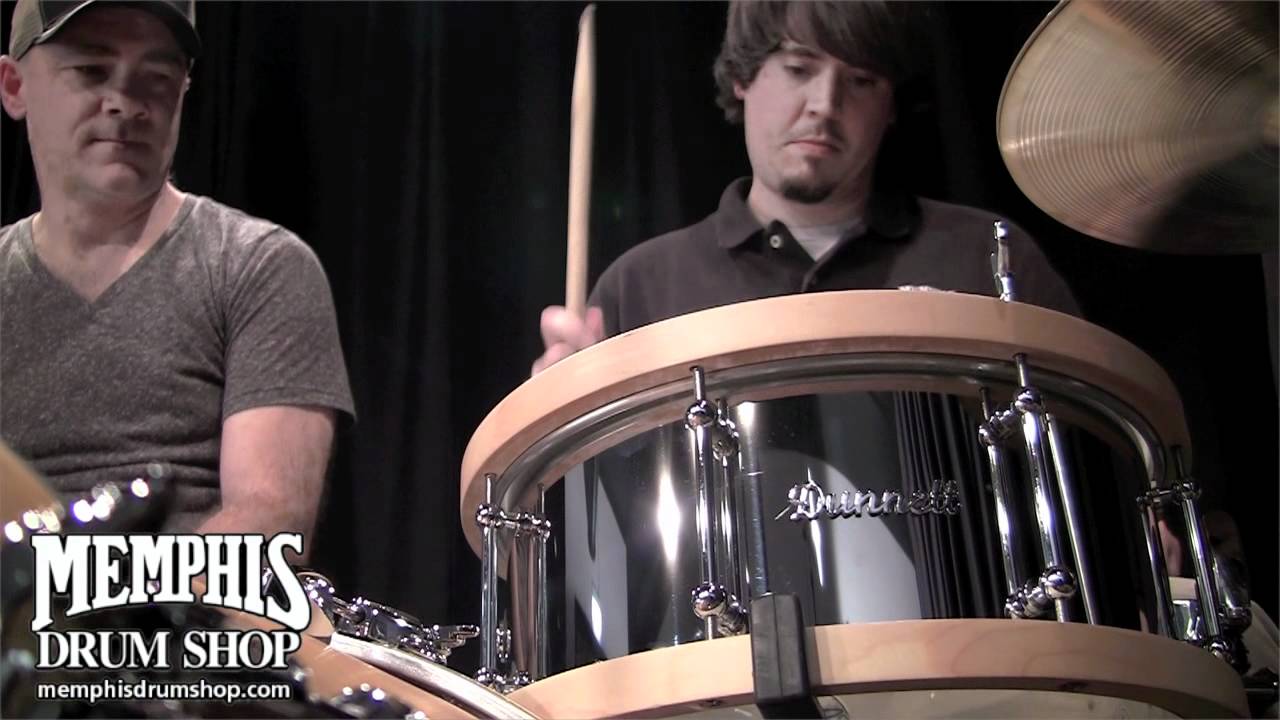 Dunnett Classic 14 x 6.5 Stainless Steel Snare Drum with Wood-Metal Hybrid Hoops