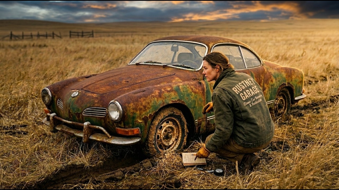 ASMR Car Restoration! 1974 VW Karmann Ghia Full Restoration from Total Disrepair to Looking New