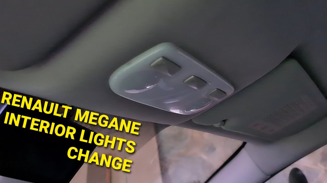 Renault Megane MK3 Coupe Interior Lights Change LED