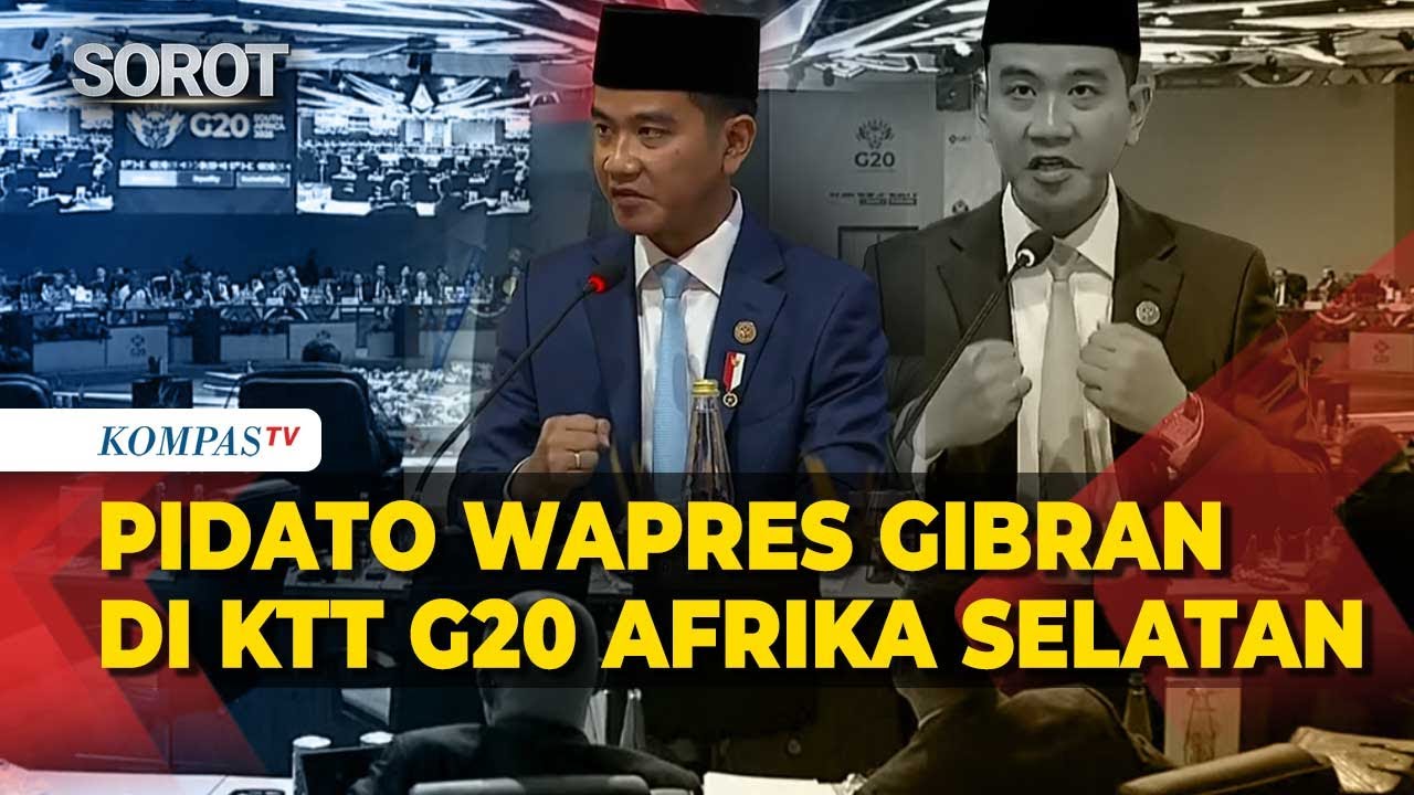 [FULL TERJEMAHAN] Pidato Perdana Wapres Gibran Depan Pemimpin Negara di KTT G20 Afrika Selatan