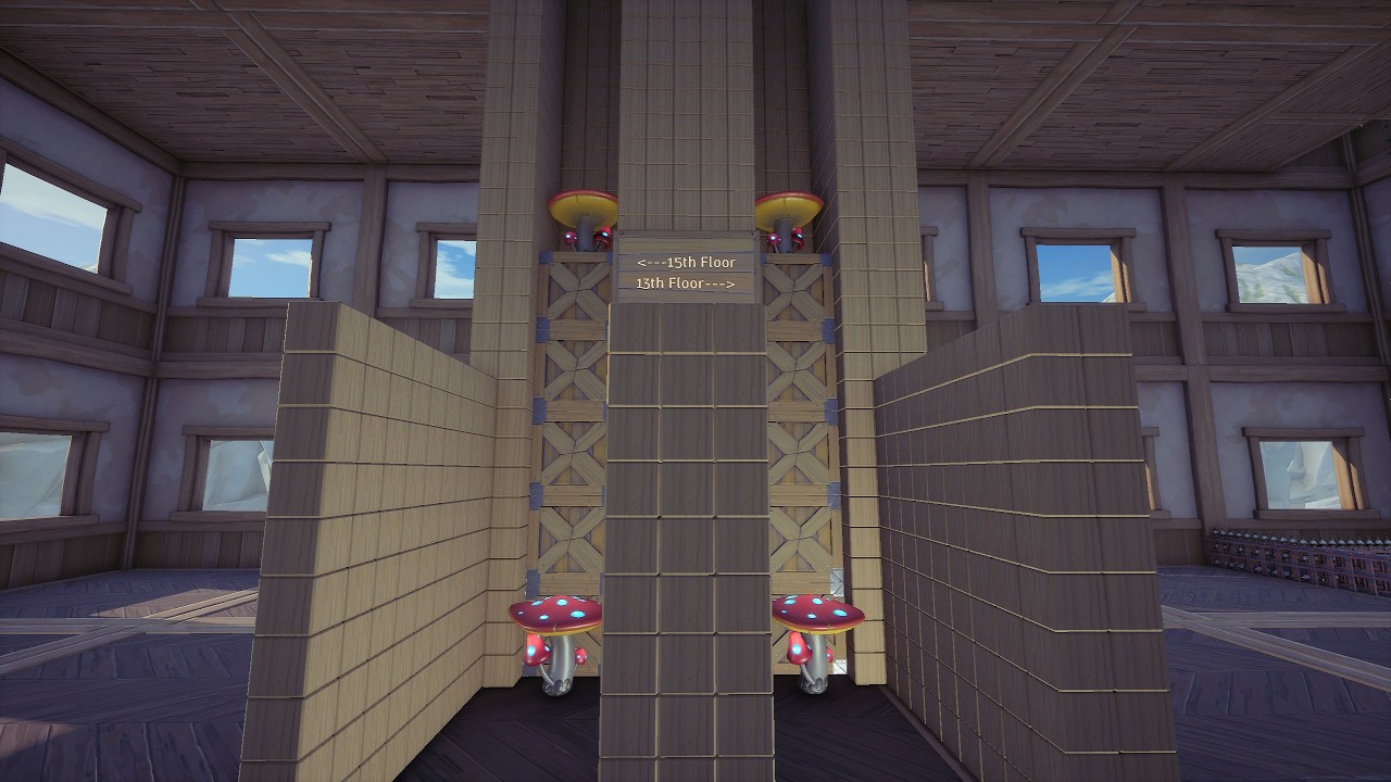 Alchemy Factory mushroom elevator