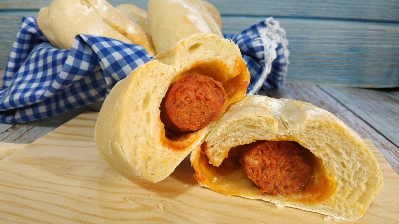 BOLLOS PREÑAOS O PAN PREÑAO De chorizo/ Receta CASERA,paso a paso con MAMBO!!!