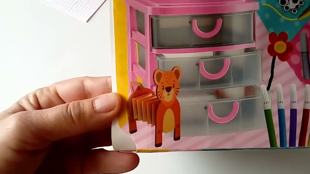 Co nieco z ACTION i kartka POP  UP na urodziny dziewczynki