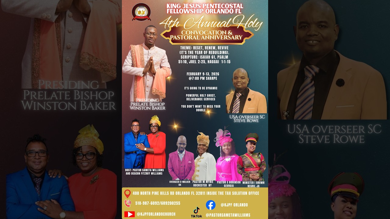 HOLY CONVOCATION W/ KJPF ORLANDO: It's the Year of Rebuilding