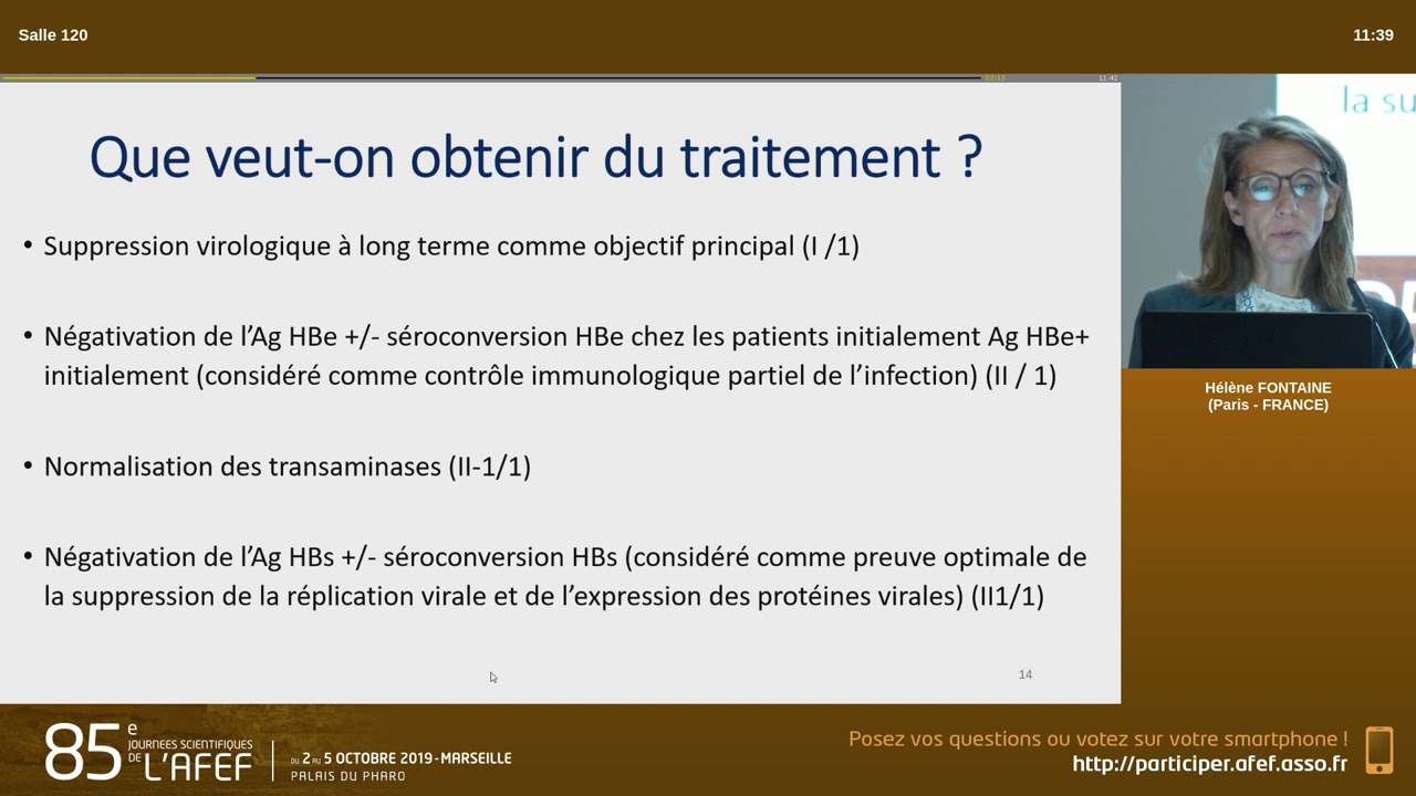 VHB Indications thérapeutiques et surveillance   H  Fontaine