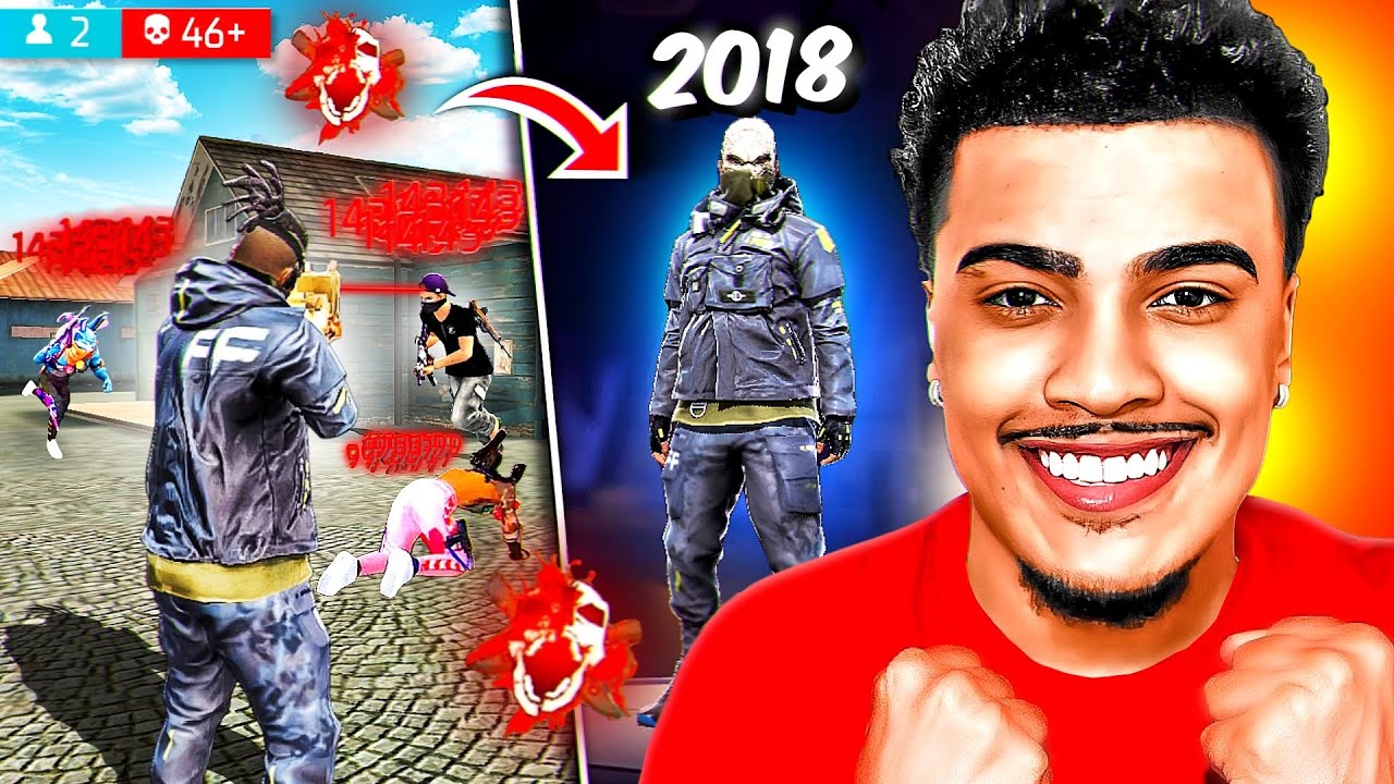 FIZ ESTRAGO SOLO vs SQUAD COM A ROUPA MAIS NOSTÁLGICA DO FREE FIRE 