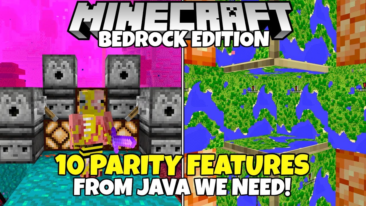 10 Small PARITY Features Minecraft Bedrock Edition Needs!