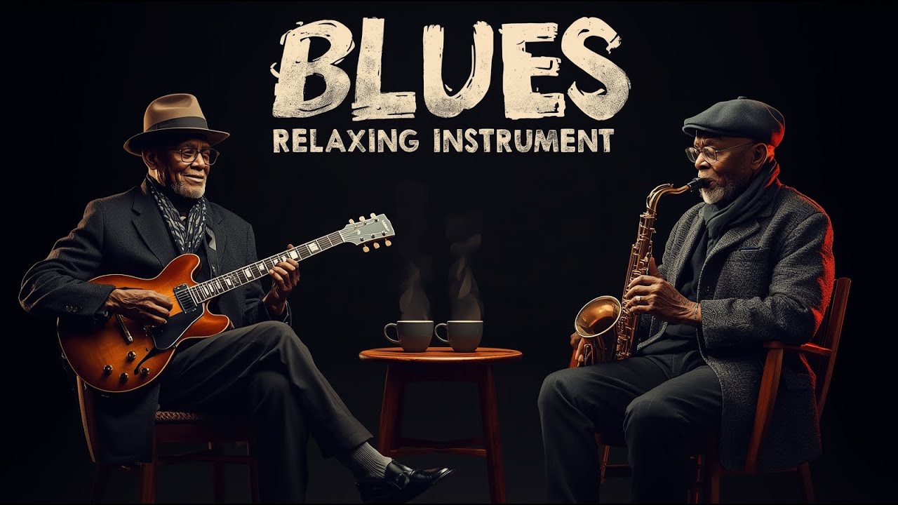 Deep Blues Instrumental – Slow Soul Guitar for Relaxation #411
