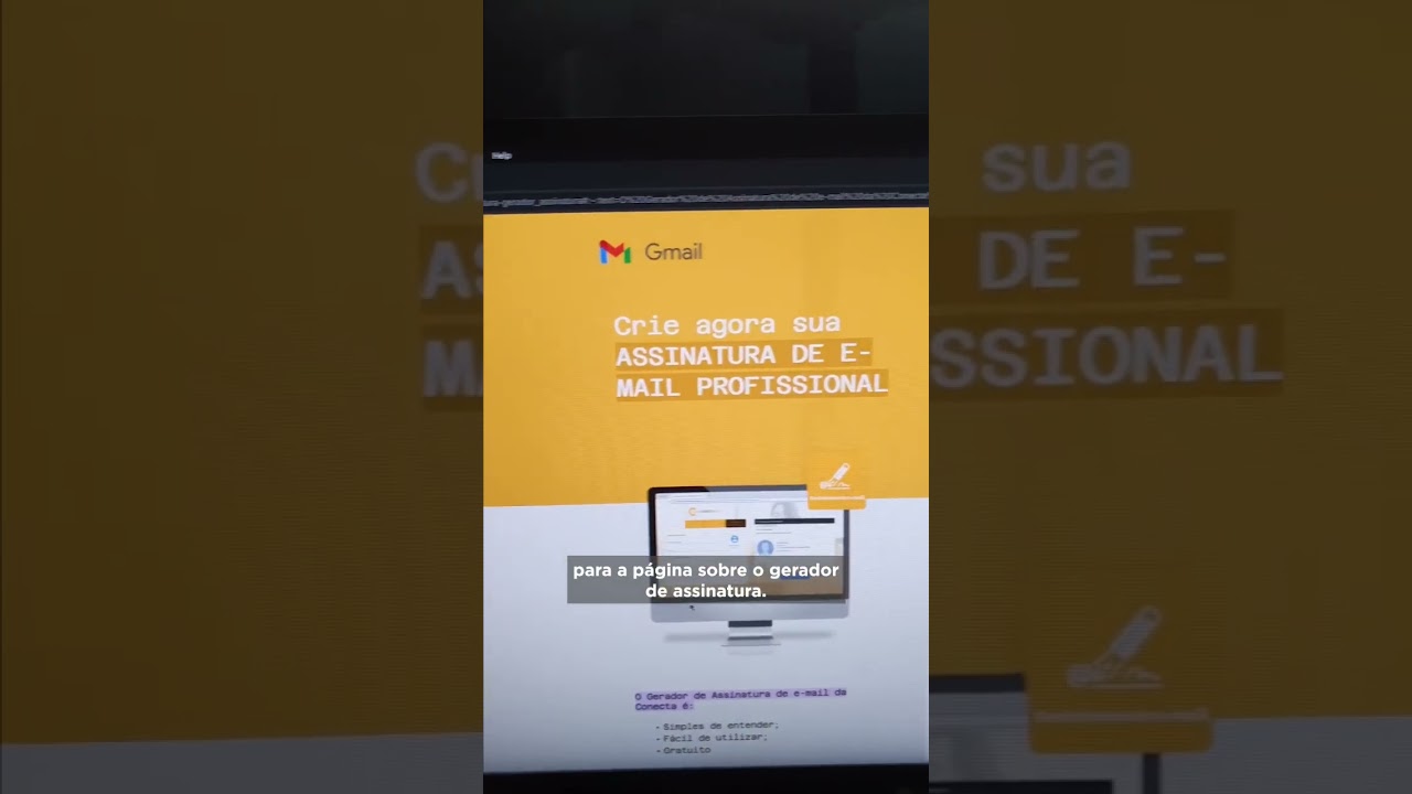 Seu E-MAIL mais PROFISSIONAL com essa dica! 😉 #gmail #seconectanadica #tutorial
