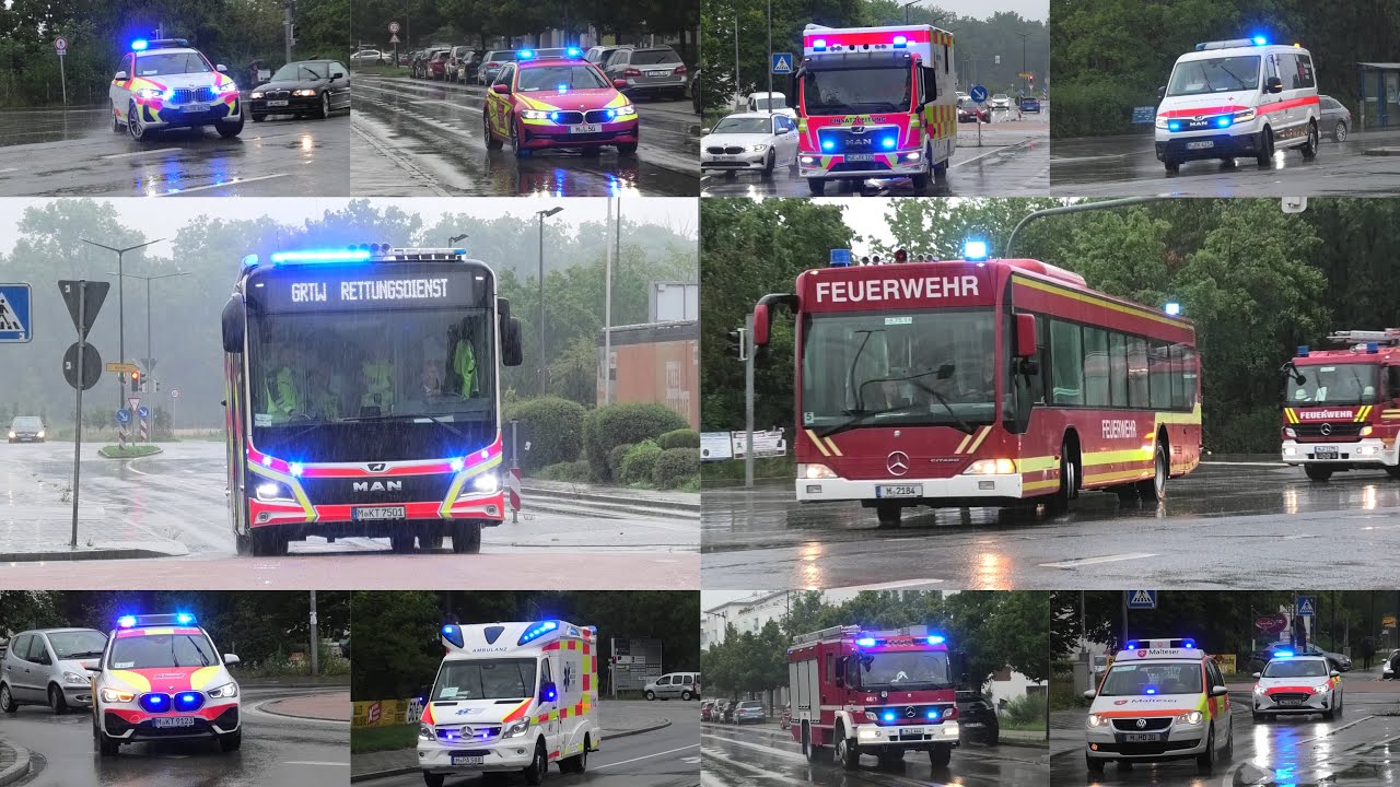 Kats Übung 2025 Landkreis München | Brand Hochhaus mit MANV15 Alarm in Planegg