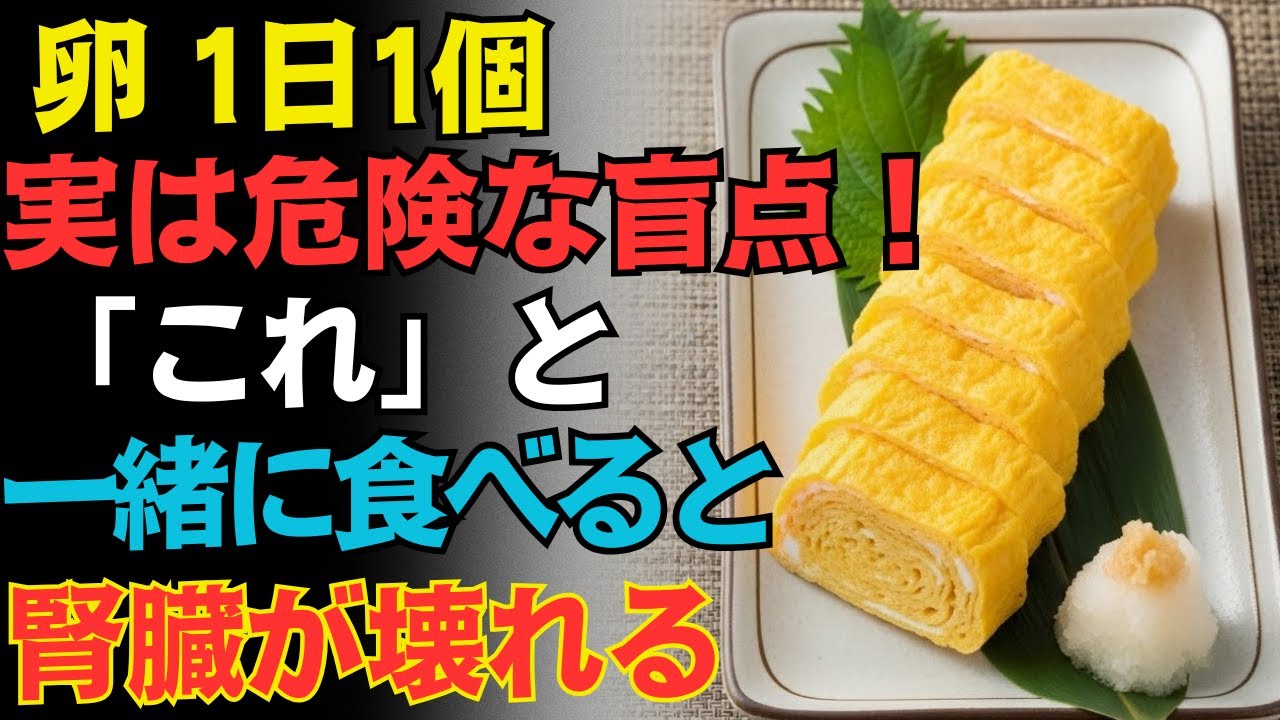 卵は腎臓の味方か敵か？医師が警告する「ゆで卵」と一緒に避けたい危険食品3選、60代からの正しい食べ方とは
