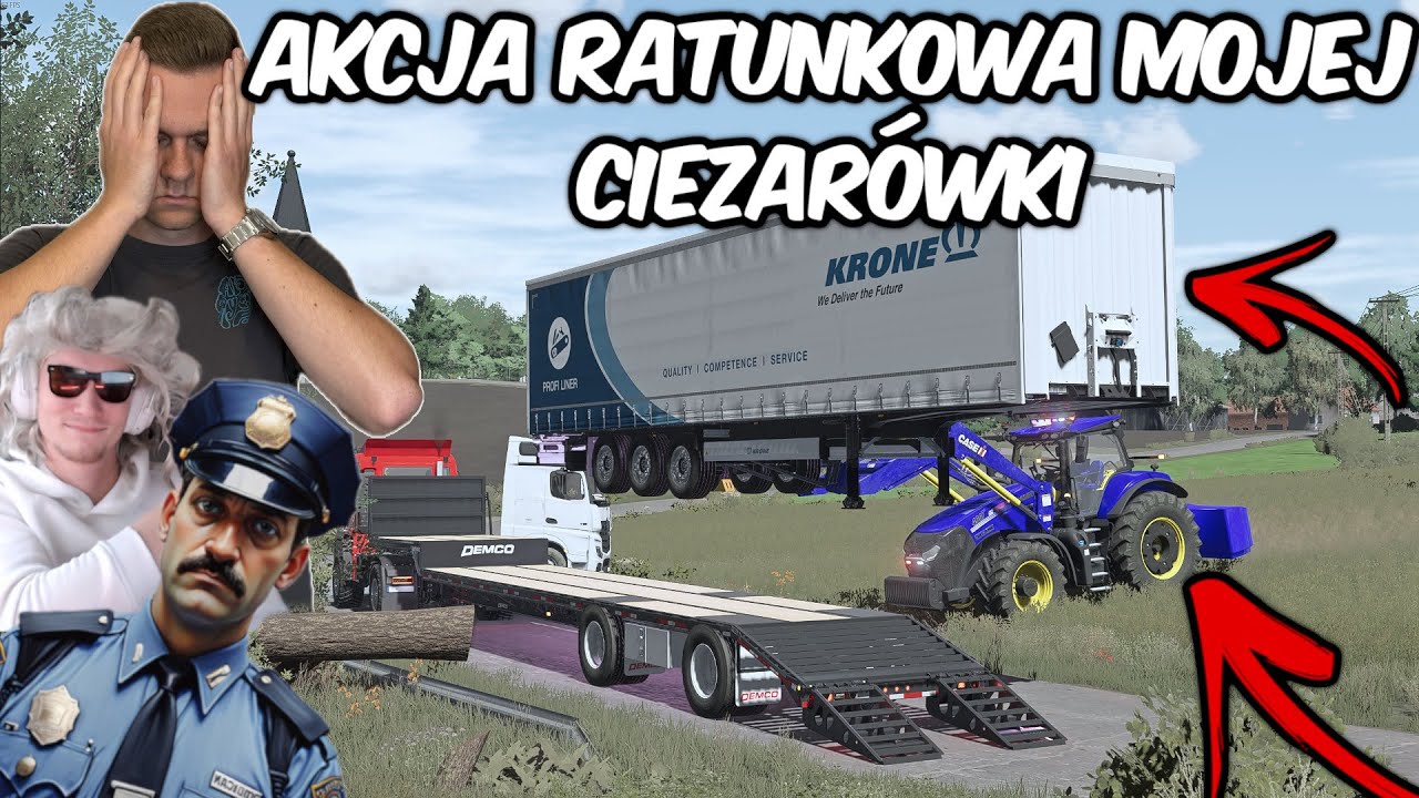 🚨 AKCJA RATUNKOWA MOJEJ CIĘZARÓWKI! 🤯JANINA MI POMOGŁA POLICYJNYM CIĄGNIKIEM | MPG |