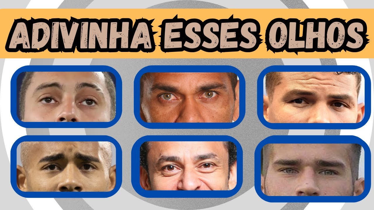 Adivinhe o Jogador de Futebol Pelos Olhos! 👀⚽ | Desafio Impossível - desafio quiz D +