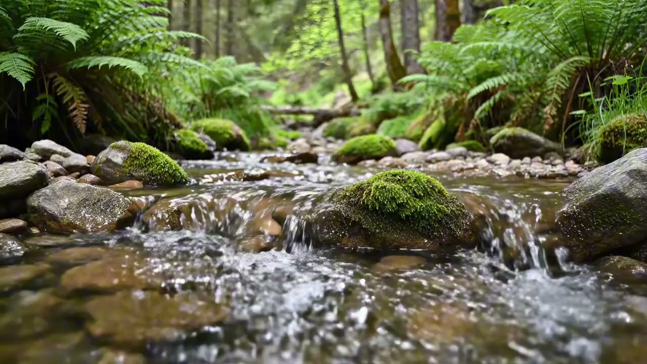 10 Hours Mountain Stream Sounds for Sleep | Pure Nature ASMR