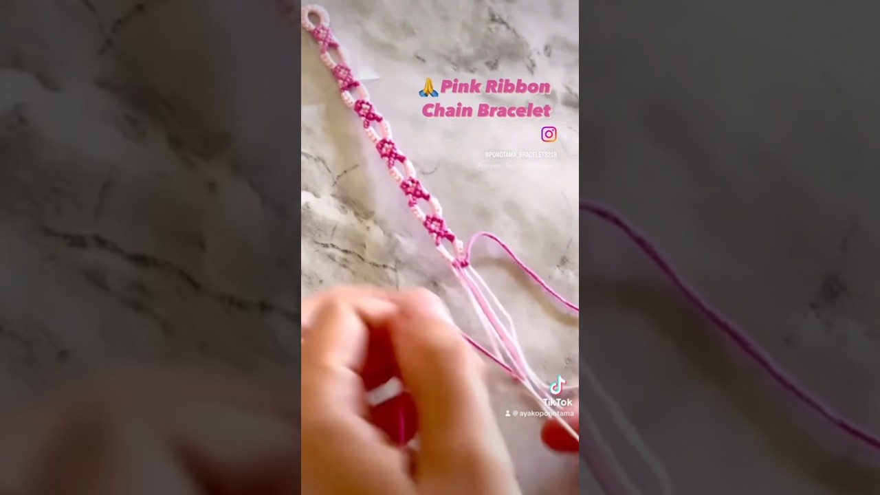 !New! #Tutorial is now up on my channel #howtomake #breastcancer #easydiy #friendshipbracelet #craft