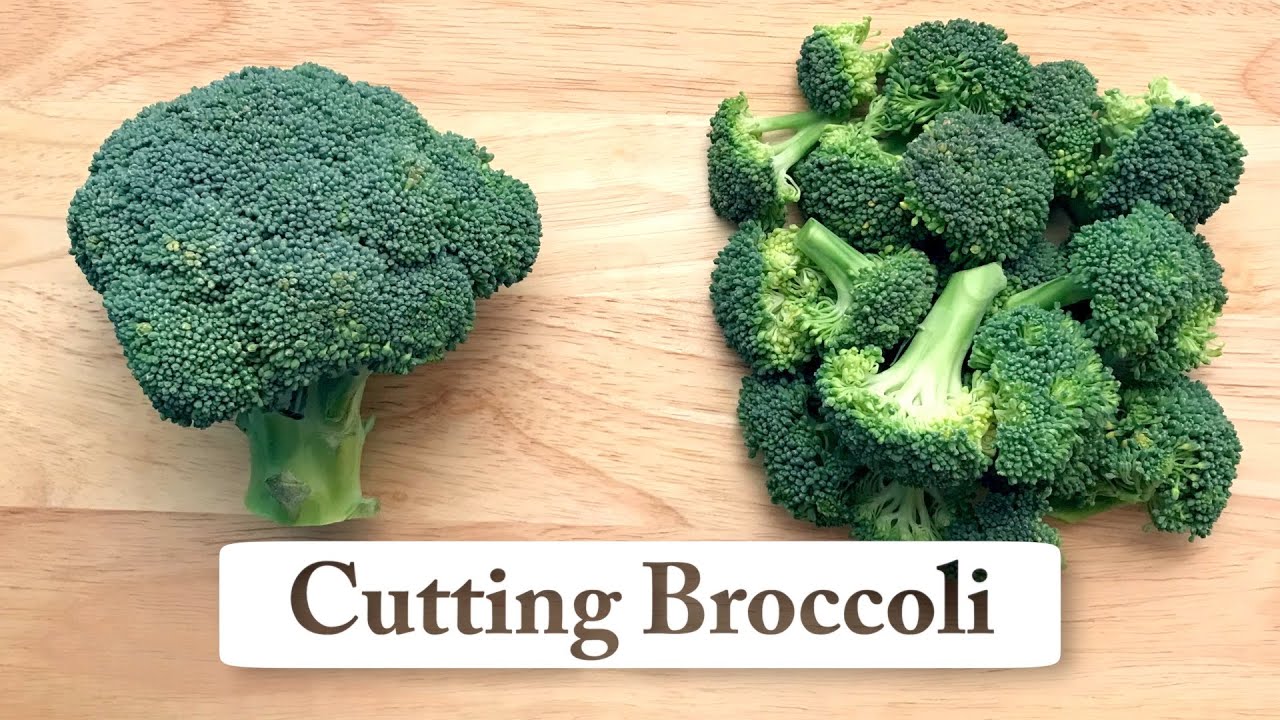 How to Cut Broccoli into Small Florets (for Stir-fry, Pasta, Soup, Veggie Tray, or Steamed)