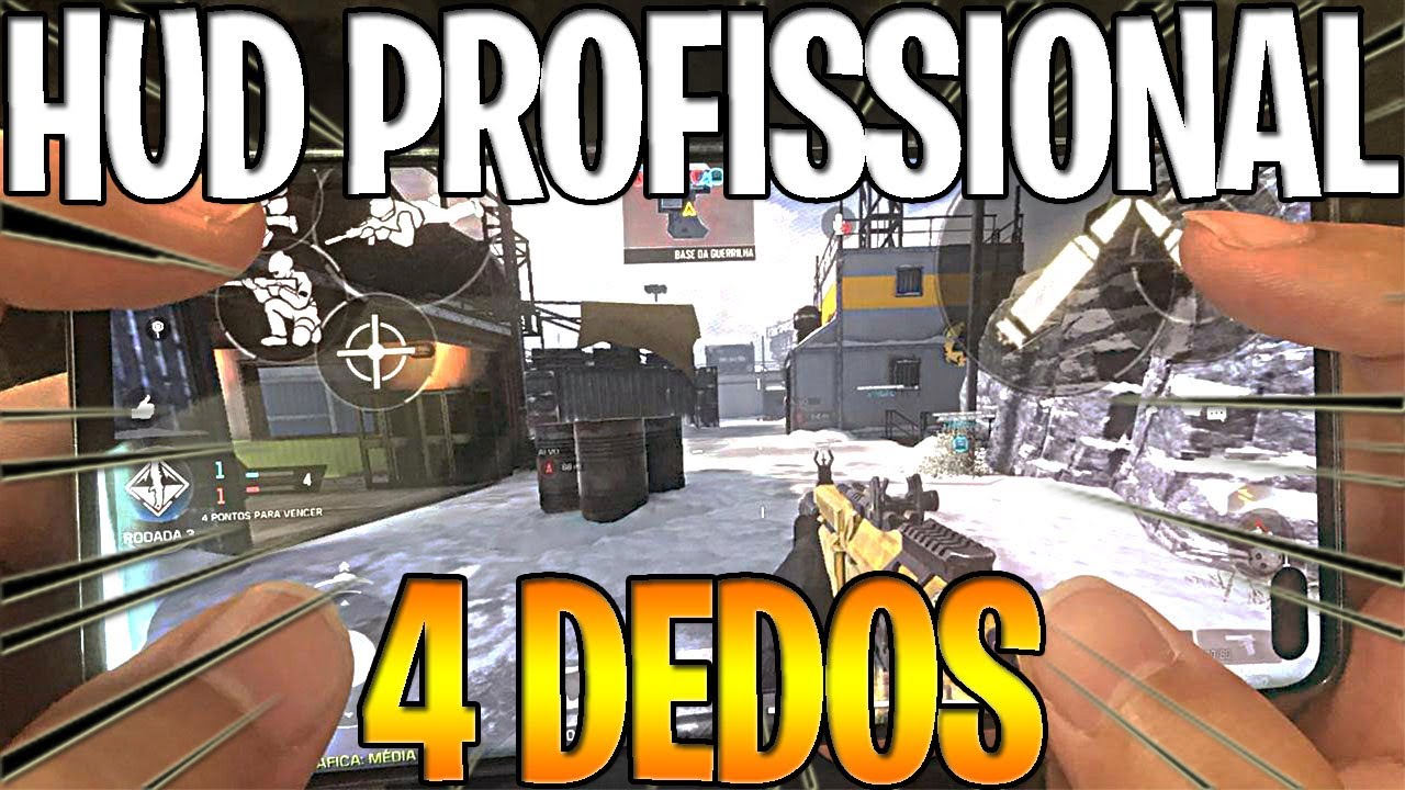 HUD de 4 DEDOS para INICIANTES com MIRA MANUAL e PROFISSIONAIS no COD MOBILE SEASON 13